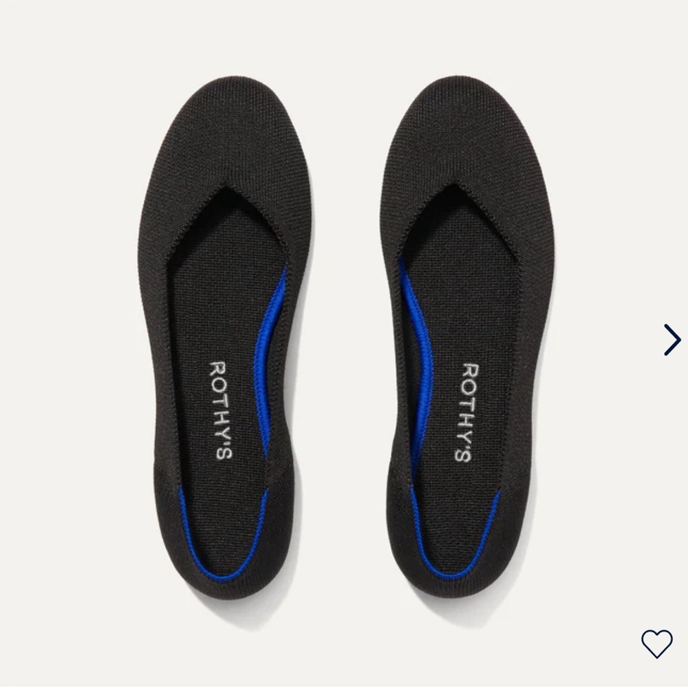 Solid Black Rothy’s Ballet Flats - image 1